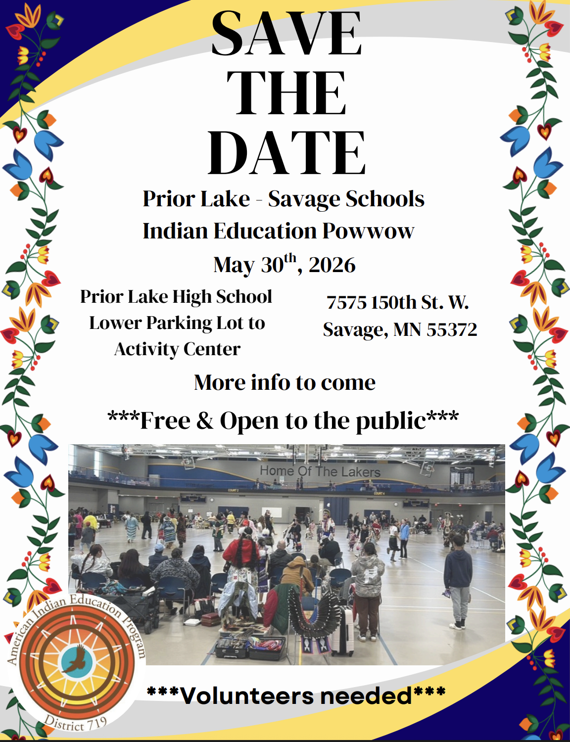 Prior Lake - Savage Area Schools Pow Wow 2026